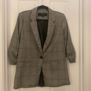 Plaid blazer - lined size M
